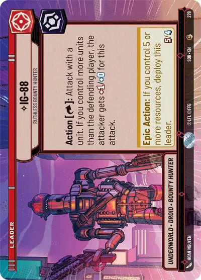 IG-88 - Ruthless Bounty Hunter (Hyperspace) - SOR-278 - Spark of Rebellion