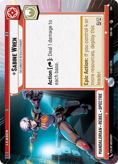 Sabine Wren - Galvanized Revolutionary (Hyperspace) - SOR-280 - Spark of Rebellion