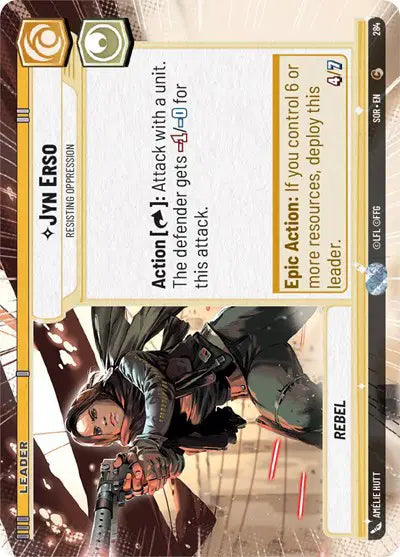 Jyn Erso - Resisting Oppression (Hyperspace) - SOR-284 - Spark of Rebellion