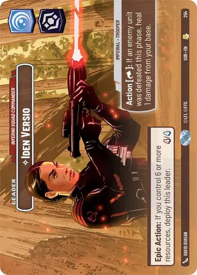 Iden Versio - Inferno Squad Commander (Showcase) - SOR-254 - Spark of Rebellion