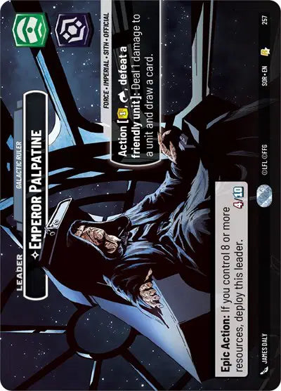 Emperor Palpatine - Galactic Ruler (Showcase) - SOR-257 - Spark of Rebellion
