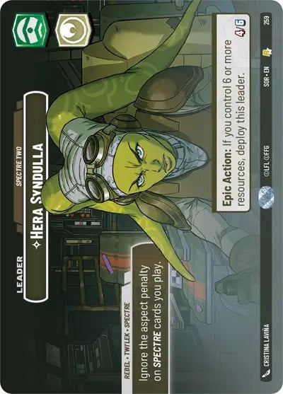 Hera Syndulla - Spectre Two (Showcase) - SOR-259 - Spark of Rebellion