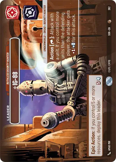 IG-88 - Ruthless Bounty Hunter (Showcase) - SOR-262 - Spark of Rebellion