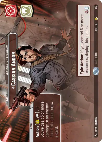 Cassian Andor - Dedicated to the Rebellion (Showcase) - SOR-263 - Spark of Rebellion