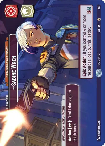 Sabine Wren - Galvanized Revolutionary (Showcase) - SOR-264 - Spark of Rebellion