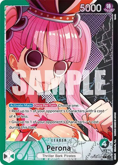 Perona (021) (Alternate Art) - OP06-021 - Wings of the Captain