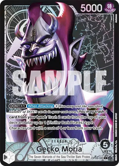 Gecko Moria (080) (Alternate Art) - OP06-080 - Wings of the Captain