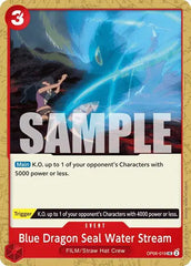 Blue Dragon Seal Water Stream - OP06-019 - Wings of the Captain