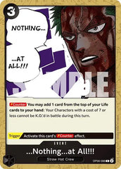 ...Nothing...at All!!! - OP06-096 - Wings of the Captain