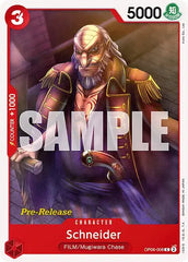 Schneider - OP06-008 - Wings of the Captain Pre-Release Cards