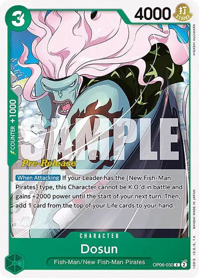 Dosun - OP06-030 - Wings of the Captain Pre-Release Cards