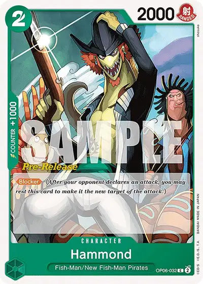 Hammond - OP06-032 - Wings of the Captain Pre-Release Cards