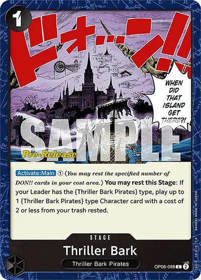 Thriller Bark - OP06-098 - Wings of the Captain Pre-Release Cards