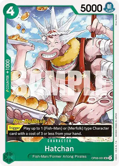 Hatchan - OP06-031 - Wings of the Captain Pre-Release Cards