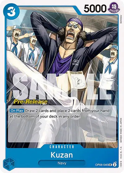 Kuzan - OP06-045 - Wings of the Captain Pre-Release Cards