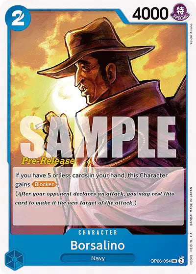Borsalino - OP06-054 - Wings of the Captain Pre-Release Cards