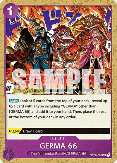 GERMA 66 - OP06-078 - Wings of the Captain Pre-Release Cards