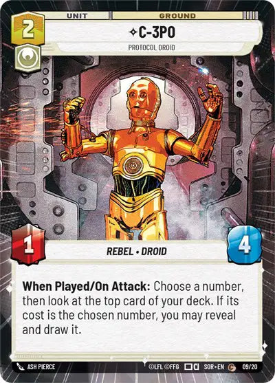 C-3PO - Protocol Droid (Hyperspace) - WPP-09 - Weekly Play Promos