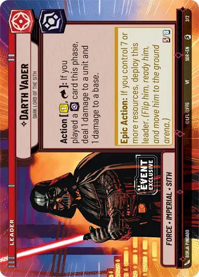 Darth Vader - Dark Lord of the Sith (Hyperspace) - EEP-2 - Event Exclusive Promos