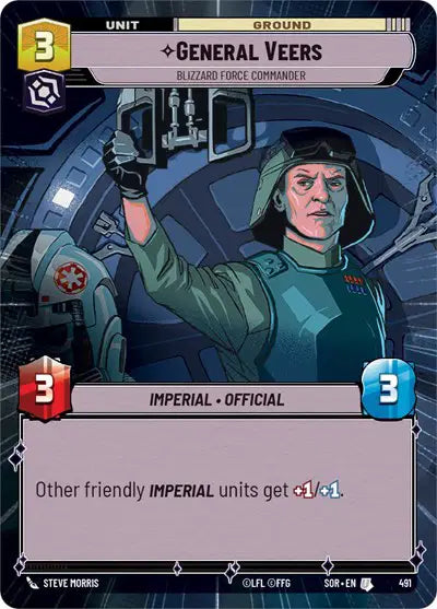 General Veers - Blizzard Force Commander (Hyperspace) - SOR-491 - Spark of Rebellion