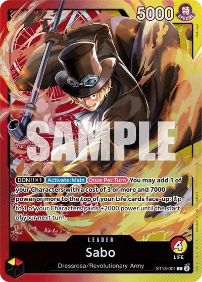 Sabo (001) - ST13-001 - Ultra Deck: The Three Brothers