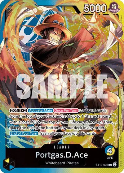 Portgas.D.Ace (002) - ST13-002 - Ultra Deck: The Three Brothers