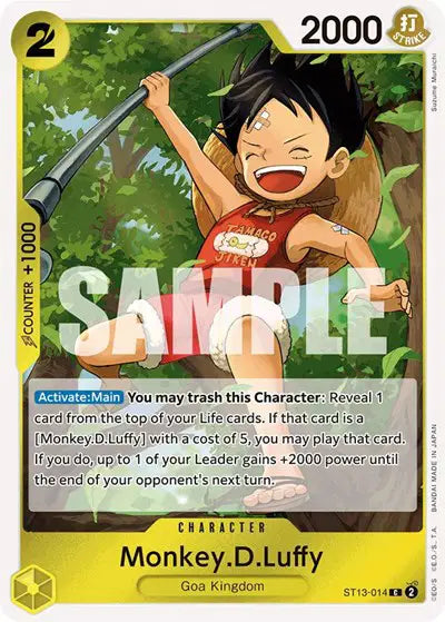Monkey.D.Luffy (014) - ST13-014 - Ultra Deck: The Three Brothers
