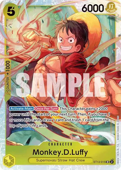 Monkey.D.Luffy (015) - ST13-015 - Ultra Deck: The Three Brothers
