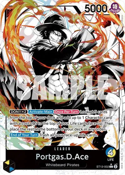 Portgas.D.Ace (002) (Parallel) - ST13-002 - Ultra Deck: The Three Brothers