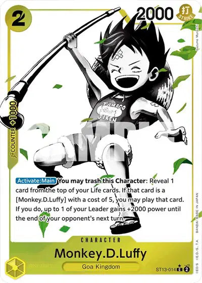 Monkey.D.Luffy (014) (Parallel) - ST13-014 - Ultra Deck: The Three Brothers