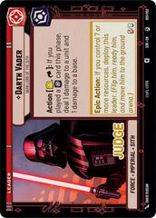 Darth Vader - Dark Lord of the Sith - JP-001 - Judge Promos