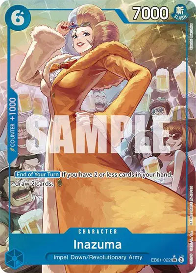 Inazuma (Alternate Art) - EB01-022 - Extra Booster: Memorial Collection