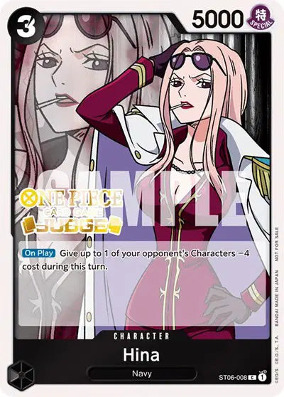 Hina (Judge Pack Vol. 3) - ST06-008 - One Piece Promotion Cards