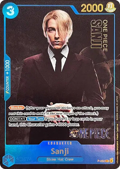 Sanji (Premium Card Collection -Live Action Edition-) - P-050 - One Piece Promotion Cards