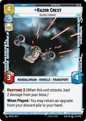Razor Crest - Reliable Gunship - SHD-044 - Shadows of the Galaxy