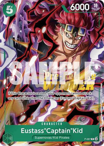 Eustass"Captain"Kid (OP-07 Pre-Release Tournament) [Winner] - P-067 - One Piece Promotion Cards
