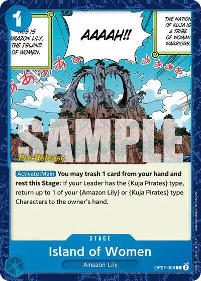 Island of Women - OP07-058 - 500 Years in the Future Pre-Release Cards