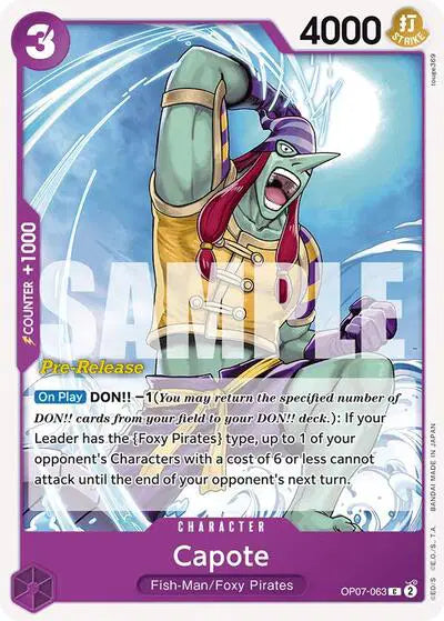 Capote - OP07-063 - 500 Years in the Future Pre-Release Cards