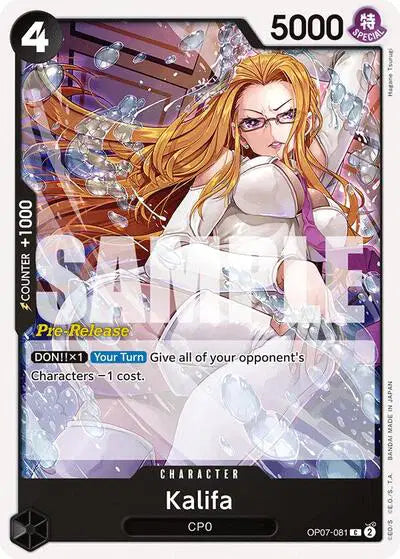 Kalifa - OP07-081 - 500 Years in the Future Pre-Release Cards