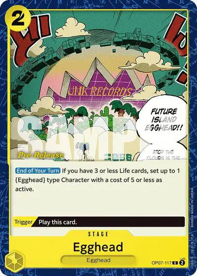 Egghead - OP07-117 - 500 Years in the Future Pre-Release Cards
