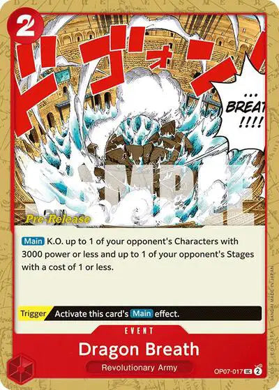 Dragon Breath - OP07-017 - 500 Years in the Future Pre-Release Cards