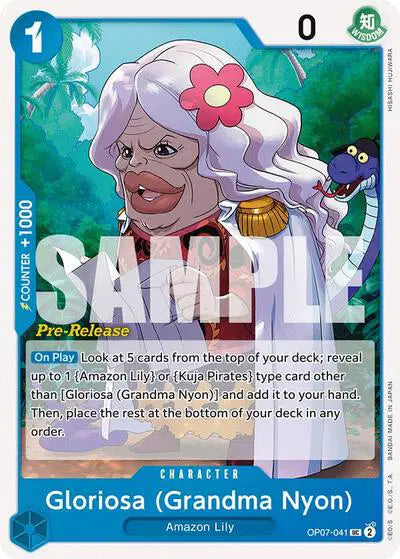 Gloriosa (Grandma Nyon) - OP07-041 - 500 Years in the Future Pre-Release Cards