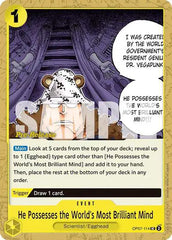 He Possesses the World's Most Brilliant Mind - OP07-114 - 500 Years in the Future Pre-Release Cards