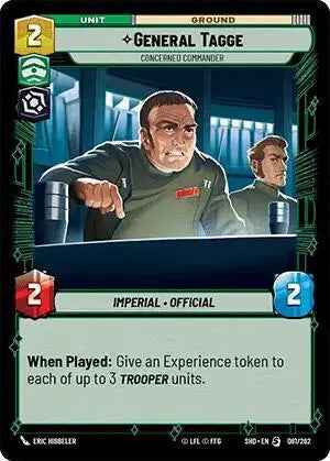 General Tagge - Concerned Commander - SHD-081 - Shadows of the Galaxy