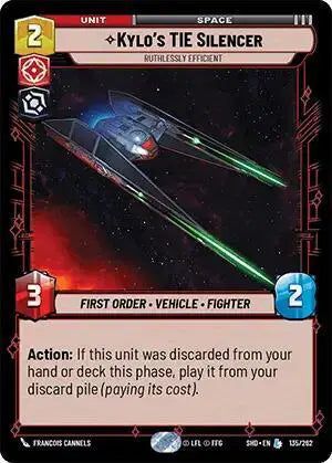 Kylo's TIE Silencer - Ruthlessly Efficient - SHD-135 - Shadows of the Galaxy