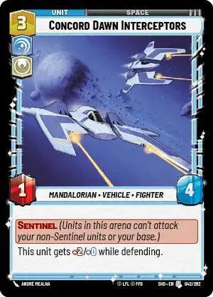 Concord Dawn Interceptors - SHD-042 - Shadows of the Galaxy