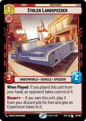 Stolen Landspeeder - SHD-161 - Shadows of the Galaxy