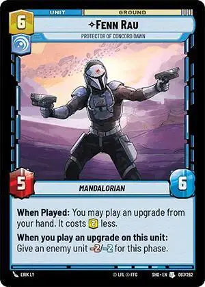Fenn Rau - Protector of Concord Dawn - SHD-067 - Shadows of the Galaxy