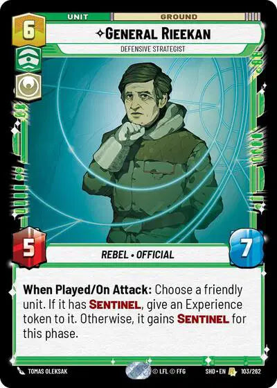 General Rieekan - Defensive Strategist - SHD-103 - Shadows of the Galaxy