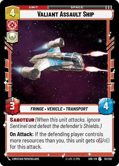 Valiant Assault Ship - SHD-151 - Shadows of the Galaxy